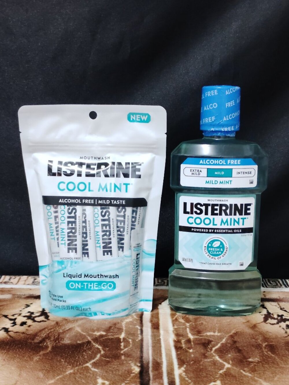 Listerine Cool Mint & Single Use Liquid Packs